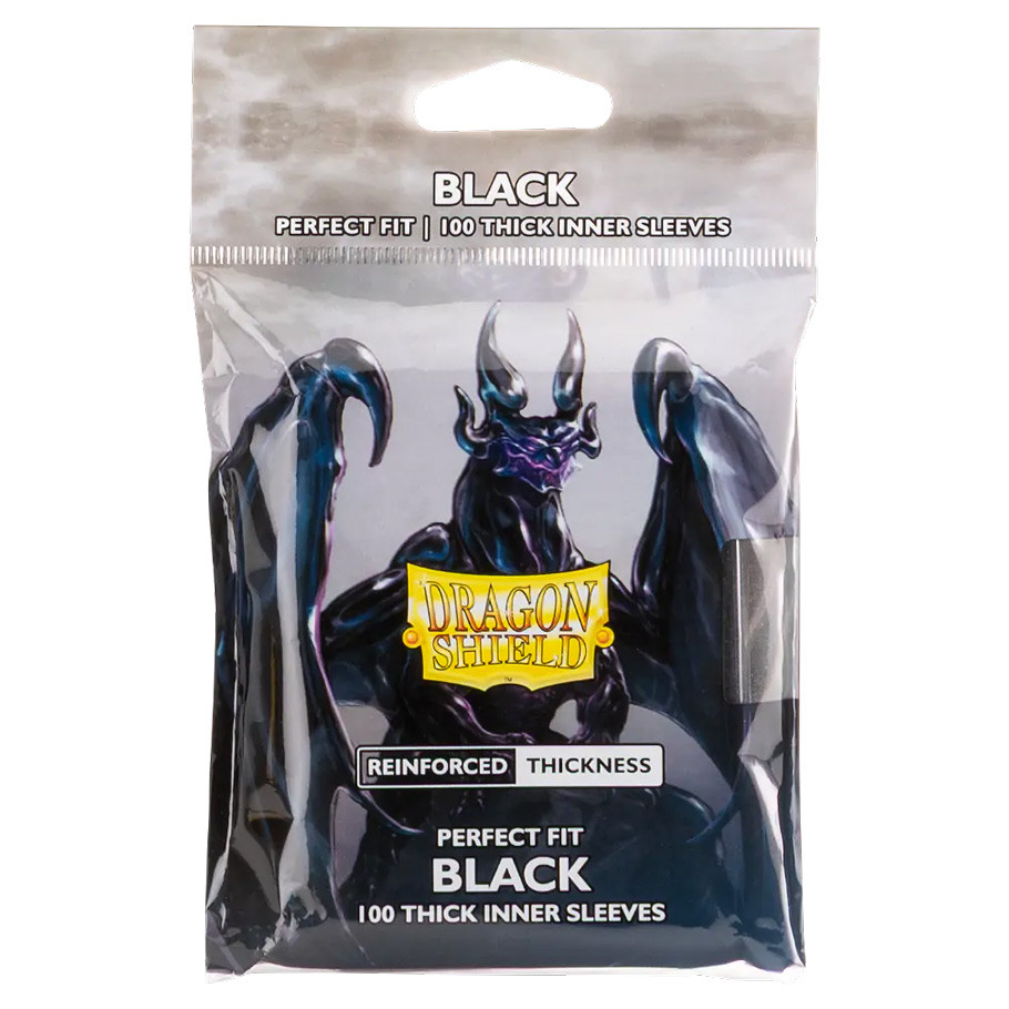 Dragon Shield Sleeves - Perfect Fit Thick Inner Sleeves - Black
