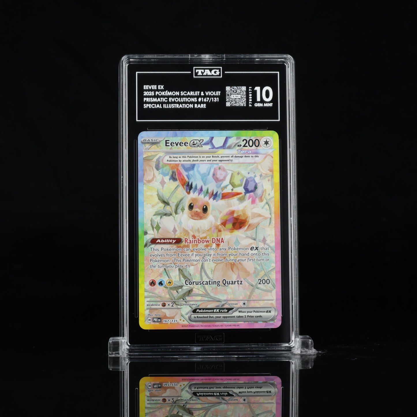 Eevee ex 167 SIR - Prismatic Evolutions - TAG Gem Mint 10