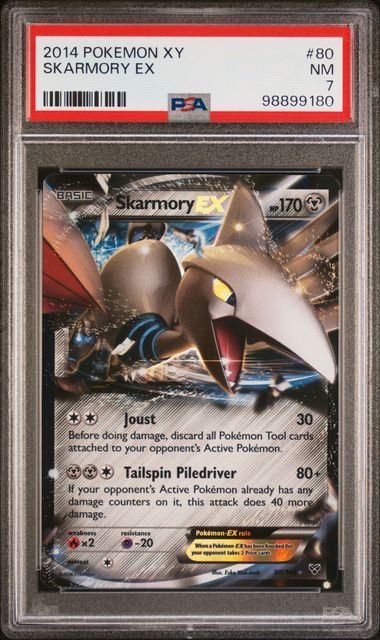 Skarmory EX 80/146 UR - 2014 Pokémon XY - PSA NM 7