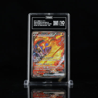 Team Rocket's Moltres ex 124/098 SAR - Glory of Team Rocket - TAG Gem Mint 10