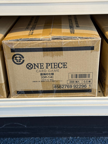 One Piece OP-14 The Azure Sea's Seven Booster Box (Japanese) One Piece OP-14 The Azure Sea's Seven Booster Box (Japanese)