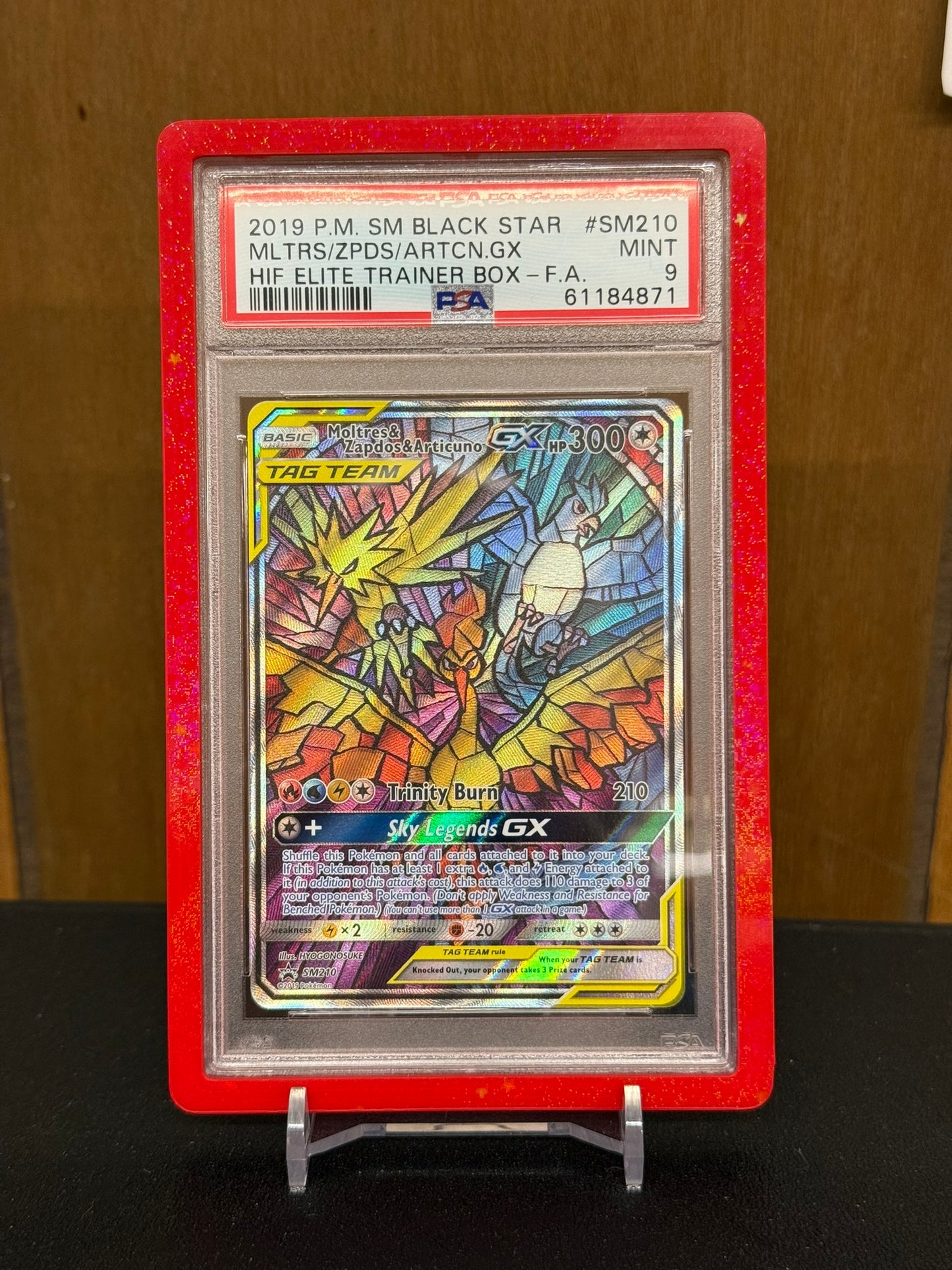 Moltres & Zapdos & Articuno GX SM210 Promo - Sun & Moon Black Star Promo - PSA 9 61184871