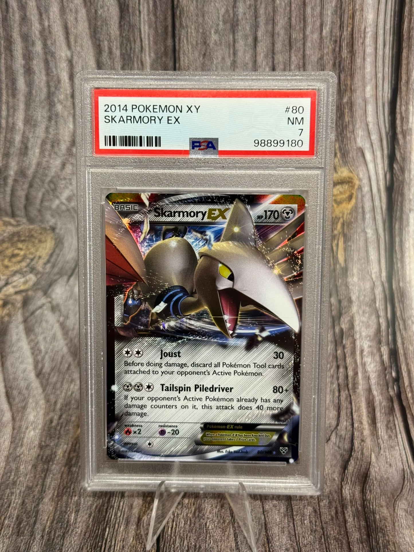 Skarmory EX 80/146 UR - 2014 Pokémon XY - PSA NM 7