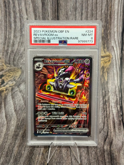 Revavroom ex 224/197 SIR - Obsidian Flames - PSA NM-MT 8