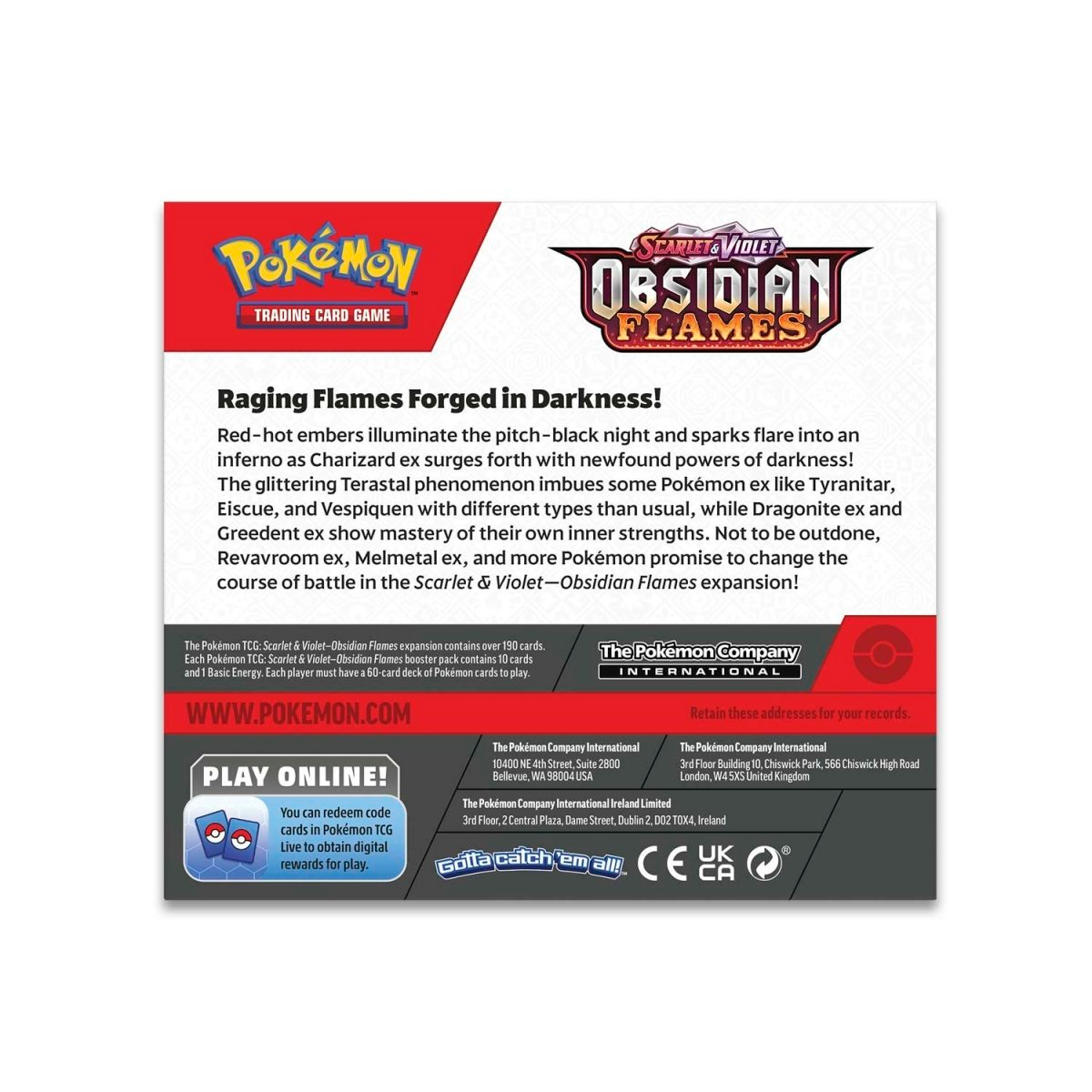 Obsidian Flames Booster Display Box Pokémon TCG Scarlet & Violet