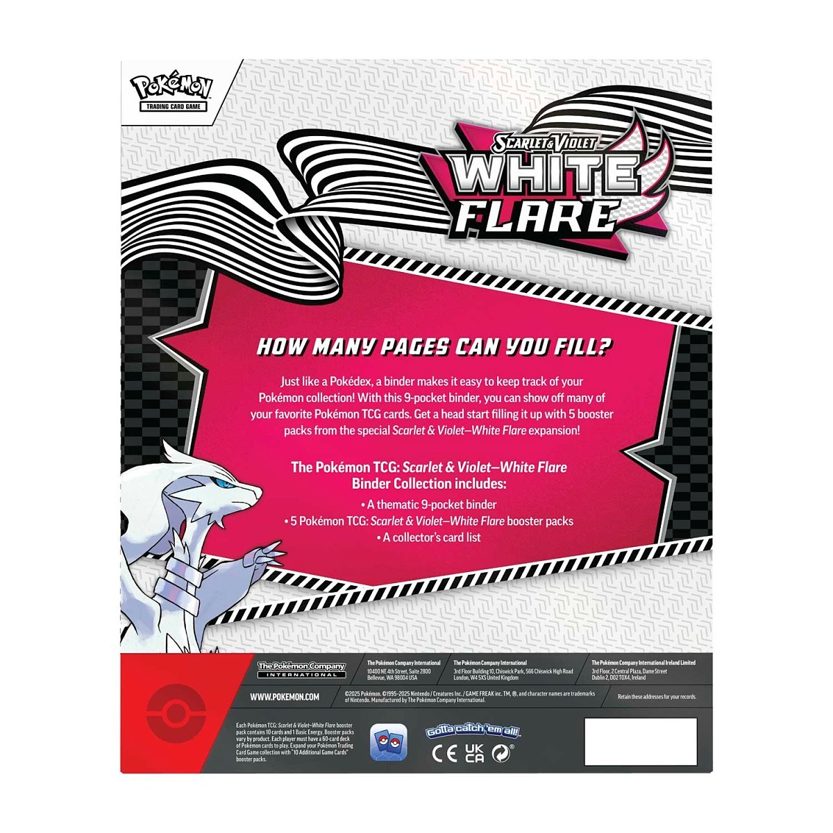Black Bolt/White Flare Binder Collection S&V Pokémon TCG