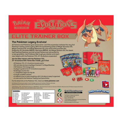 XY Evolutions Elite Trainer Box Pokémon TCG - Mega Charizard Y *LIMIT 1*