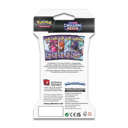 Chilling Reign Sleeved Booster Pack SW&SH Pokémon TCG