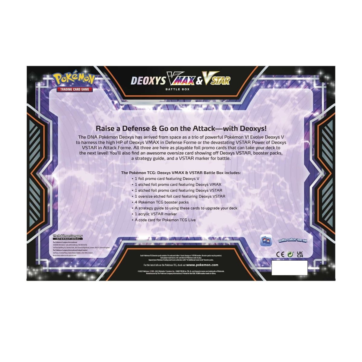 Deoxys Vmax & Vstar Battle Box SW&SH Pokémon TCG