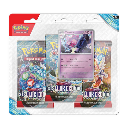 Stellar Crown 3-Pack Blister with Promo S&V Pokémon TCG