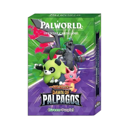 Palworld Official Card Game: Dawn of Palpagos Trial Deck (Green & Purple) **LIMIT 2**