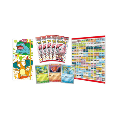 151 Card File Set (Japanese) - Venusaur, Charizard, Blastoise