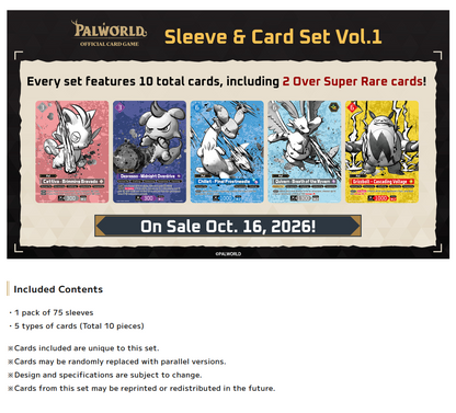 Palworld OCG: Sleeve & Card Set Vol. 1 (LIMIT 5)