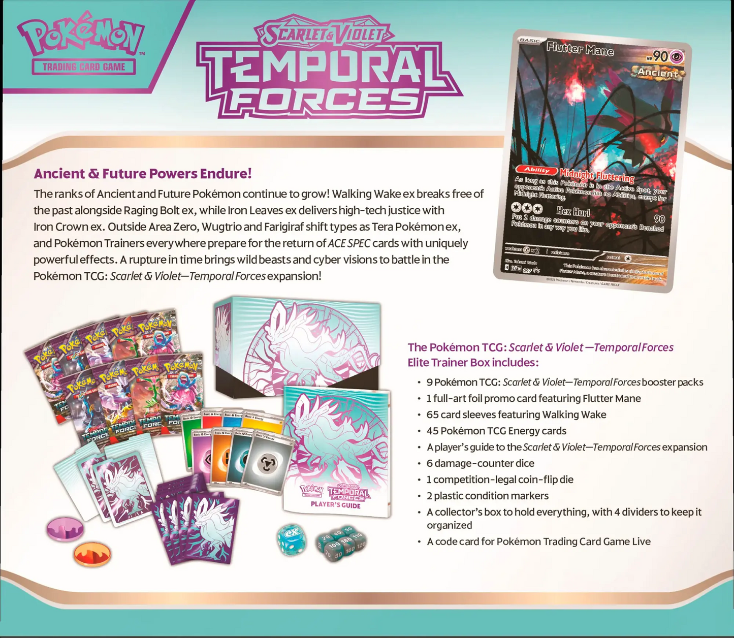 Temporal Forces S&V Elite Trainer Box (Various) S&V Pokémon TCG