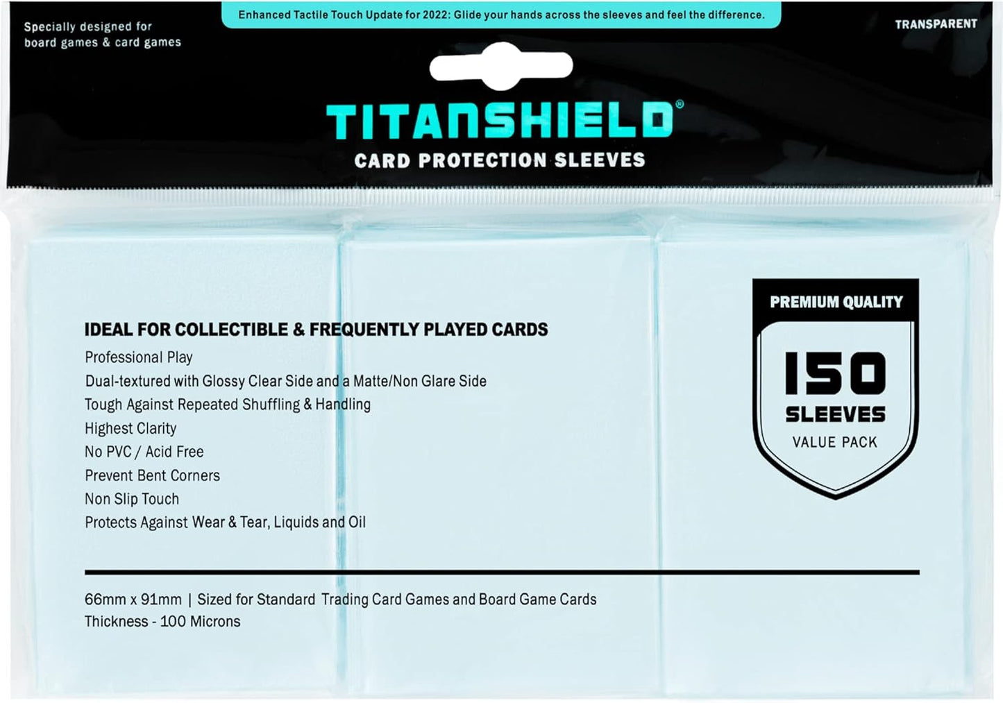 TitanShield Premium Clear Card Sleeves 3-Pack (150 Sleeves Total) GC Hobby TitanShield Premium Clear Card Sleeves 3-Pack (150 Sleeves Total) GC Hobby