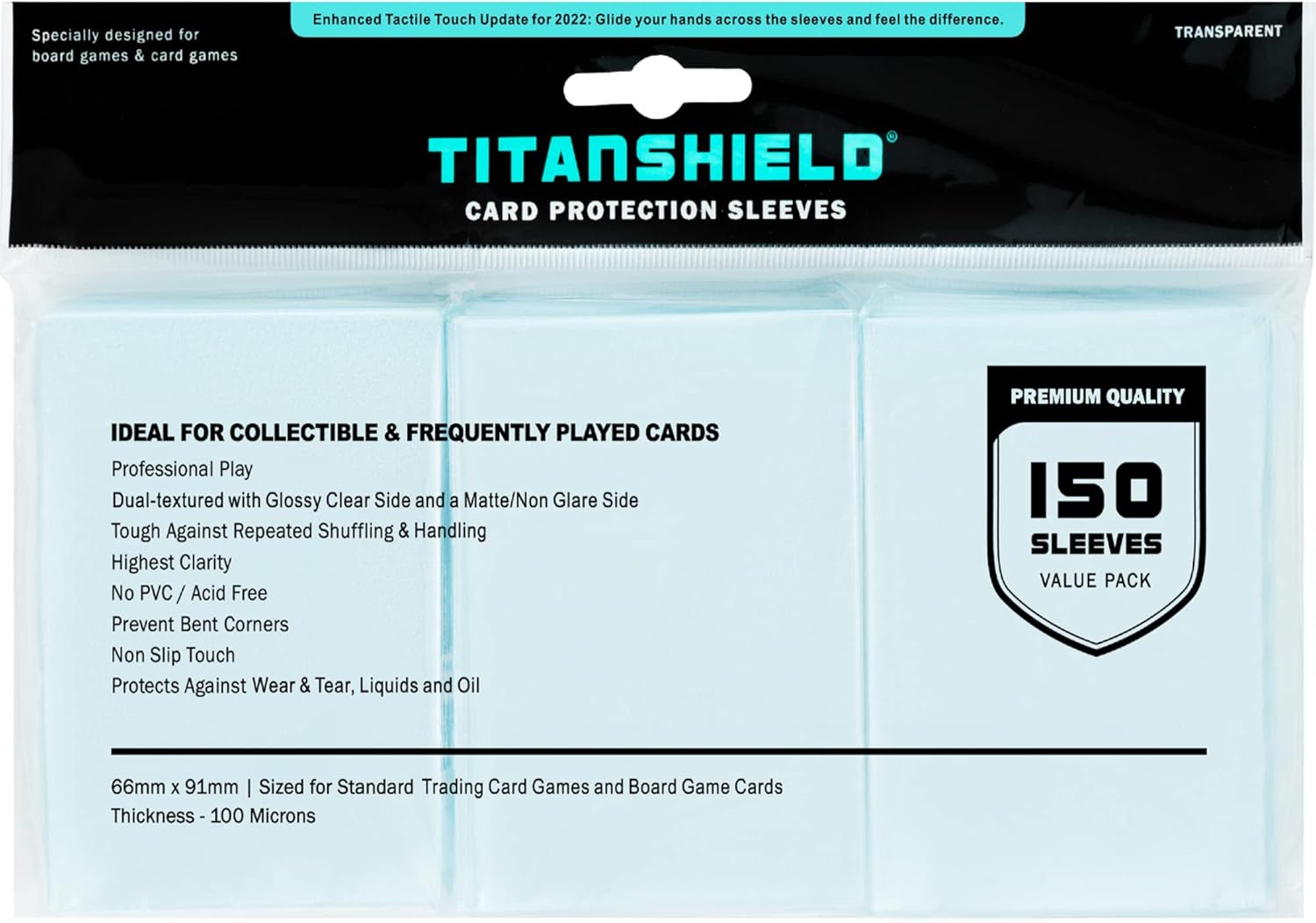 TitanShield Premium Clear Card Sleeves 3-Pack (150 Sleeves Total) GC Hobby TitanShield Premium Clear Card Sleeves 3-Pack (150 Sleeves Total) GC Hobby