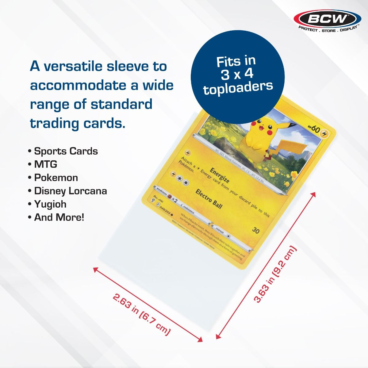 BCW Standard Card Sleeves 100-Pack