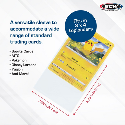 BCW Standard Card Sleeves 100-Pack