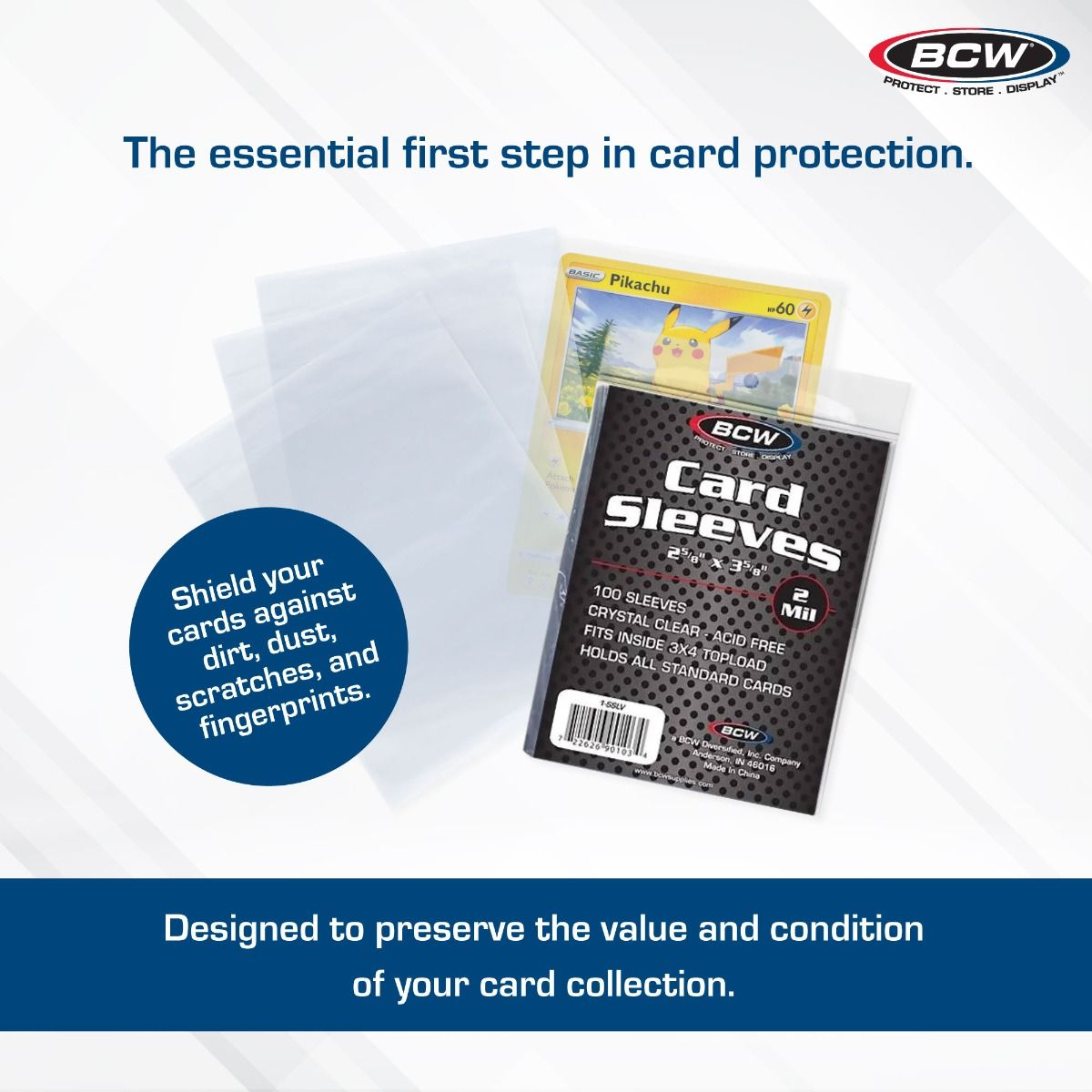 BCW Standard Card Sleeves 100-Pack