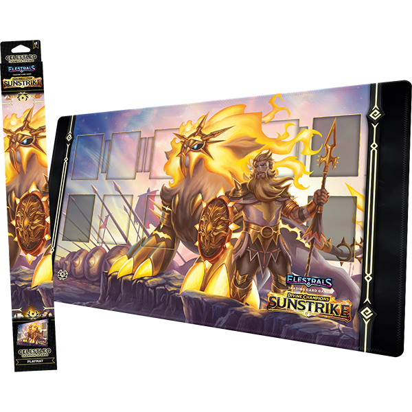 Elestrals: Sunstrike Playmat - Celestleo, Champion of Ares