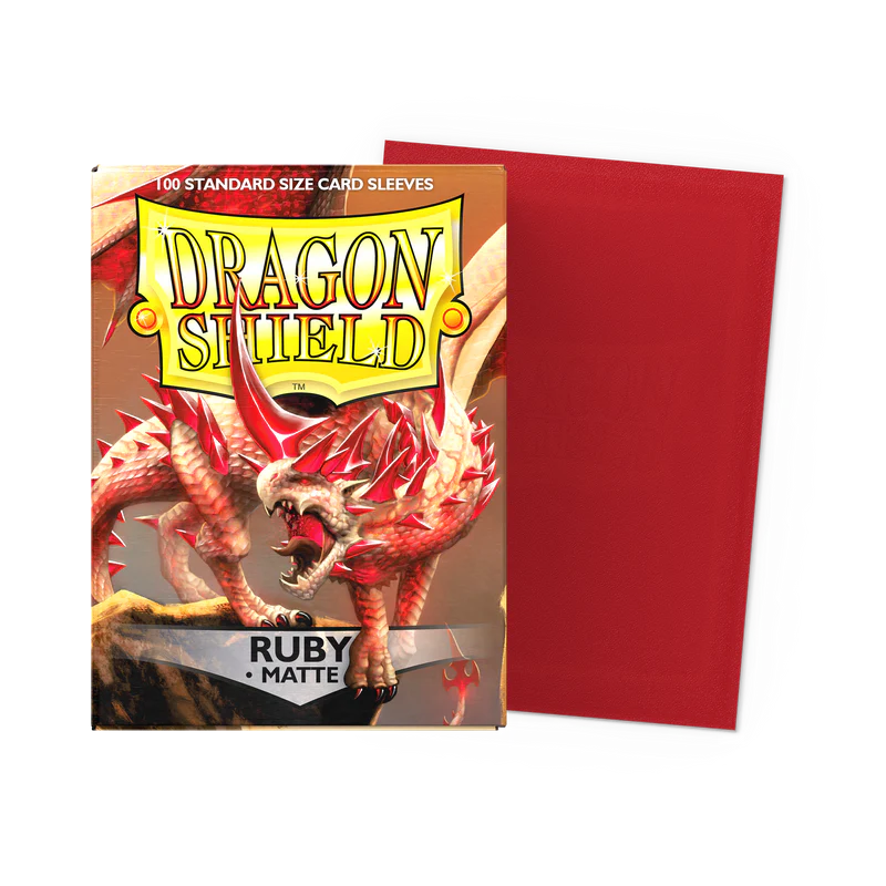 Dragon Shield Sleeves - Matte Ruby