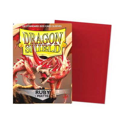 Dragon Shield Sleeves - Matte Ruby