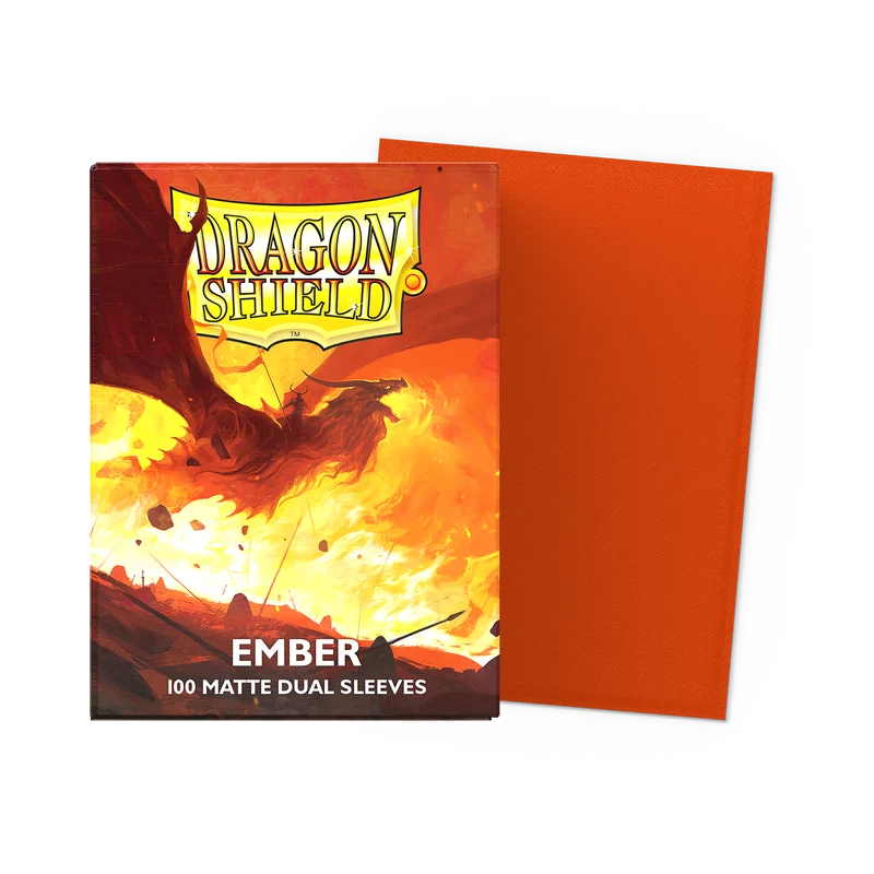 Dragon Shield Sleeves - Dual Matte Ember