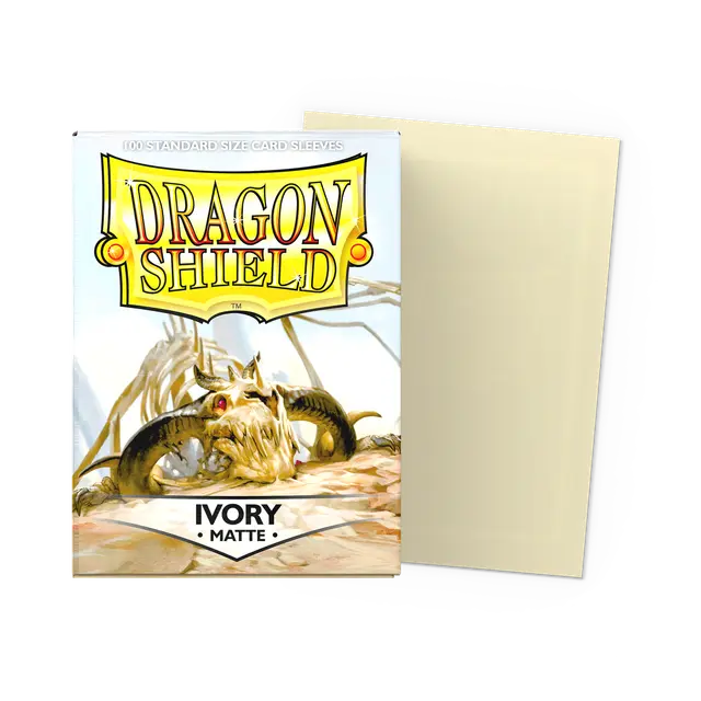 Dragon Shield Sleeves - Matte Ivory