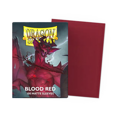 Dragon Shield Sleeves - Matte Blood Red