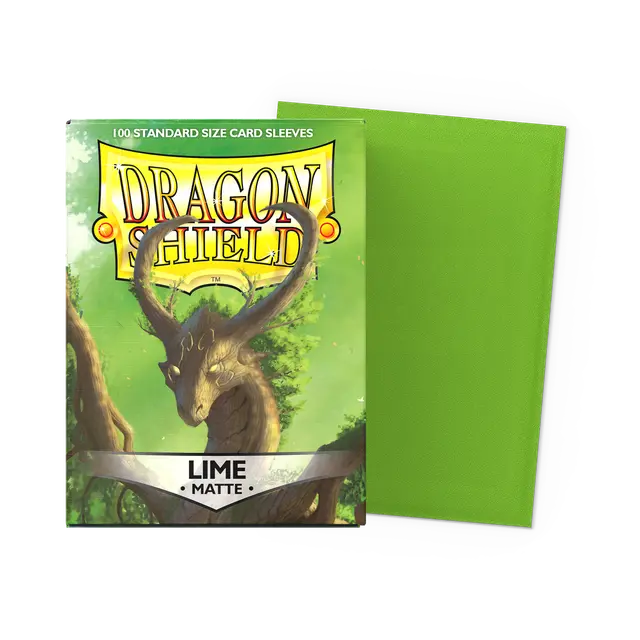 Dragon Shield Sleeves - Matte Lime