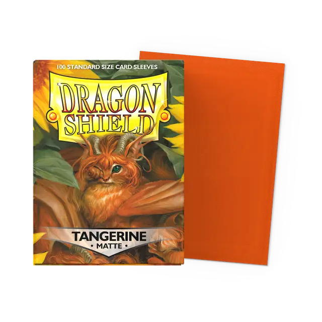 Dragon Shield Sleeves - Matte Tangerine