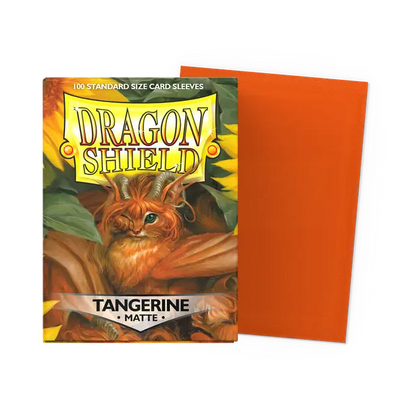 Dragon Shield Sleeves - Matte Tangerine