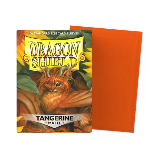 Dragon Shield Sleeves - Matte Tangerine