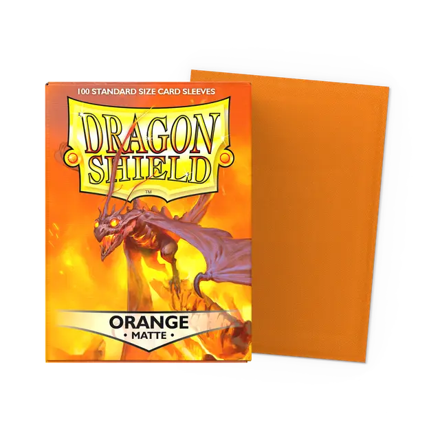 Dragon Shield Sleeves - Matte Orange