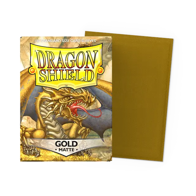 Dragon Shield Sleeves - Matte Gold