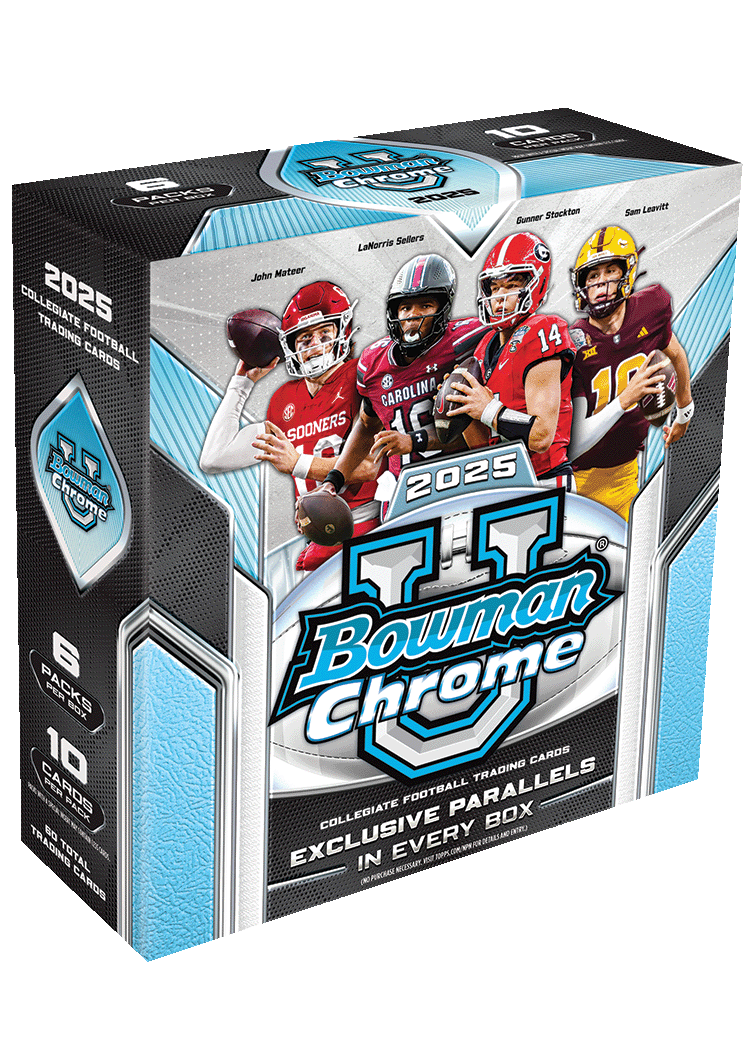 2025 Topps Bowman University Chrome Football Mega Box