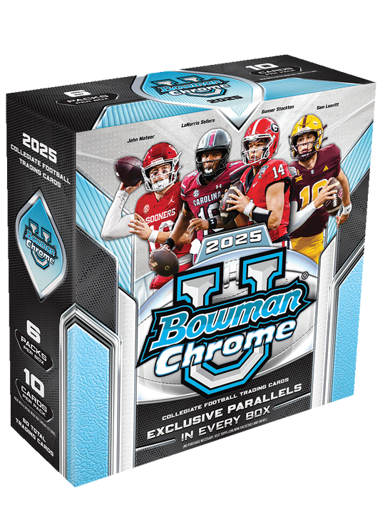 2025 Topps Bowman University Chrome Football Mega Box