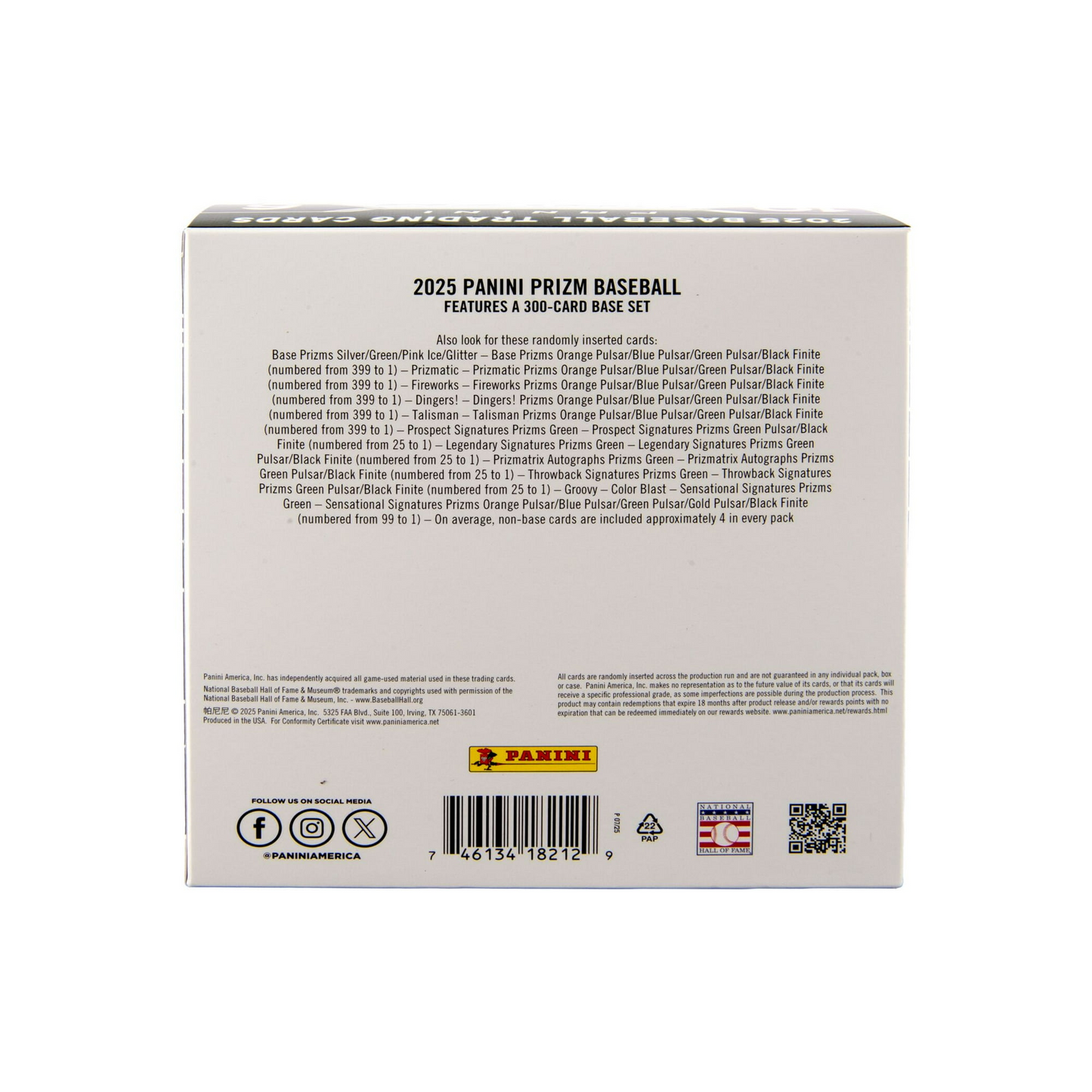 2025 Panini Prizm Baseball Mega Box (Pink Ice Prizms)