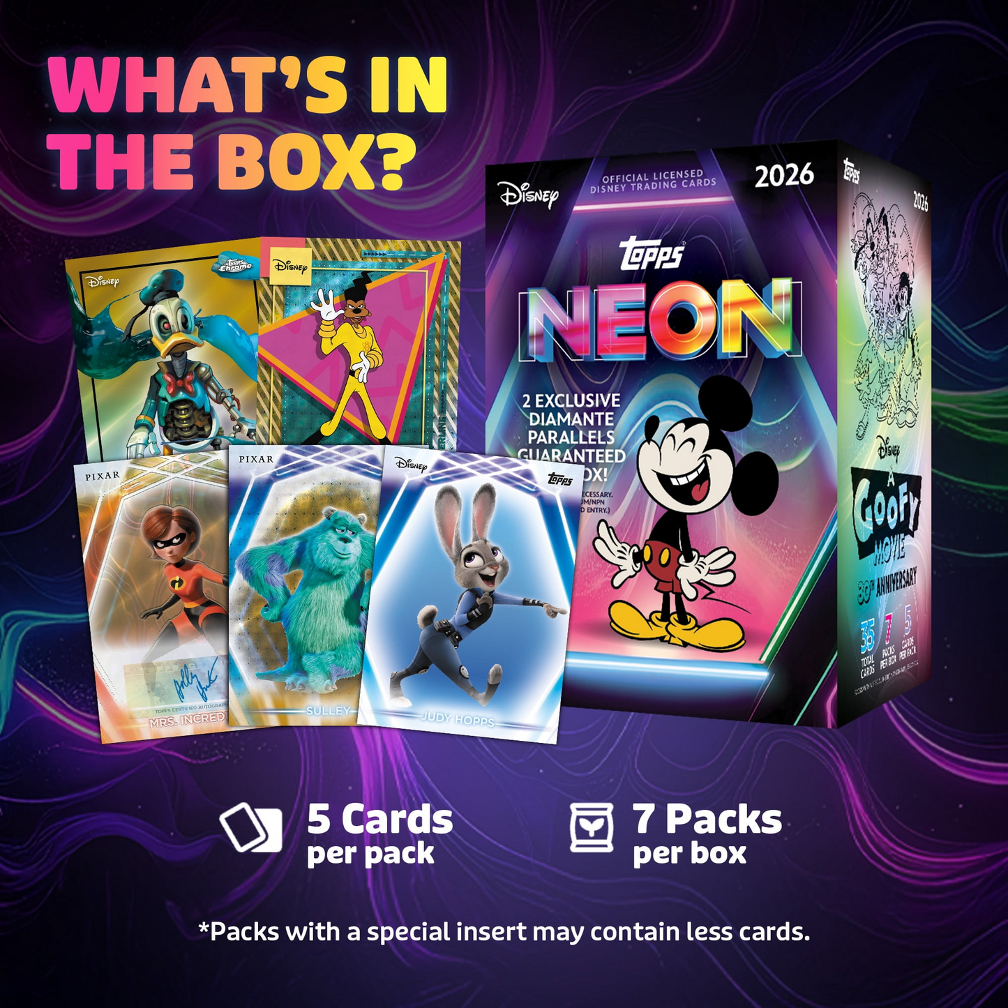 2026 Topps Disney Neon Value Box