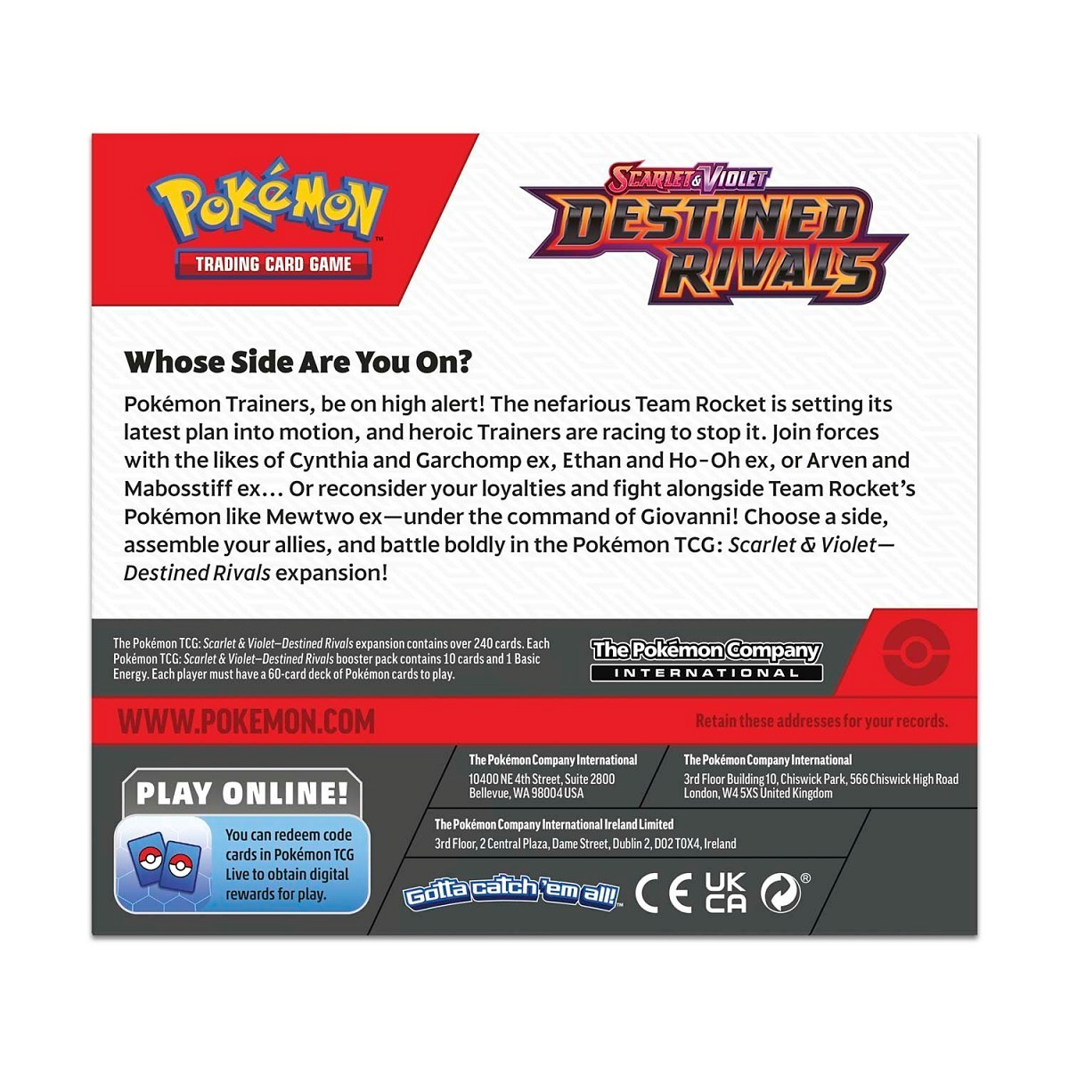 Destined Rivals Booster Display Box S&V Pokémon TCG
