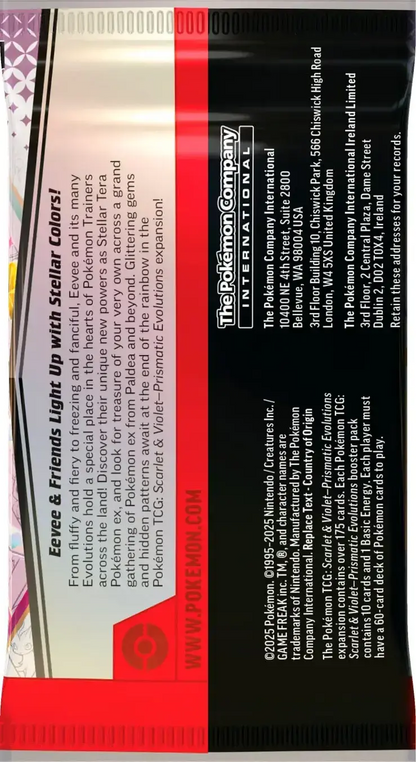 Prismatic Evolutions S&V Elite Trainer Box Pokémon TCG