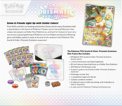Prismatic Evolutions S&V Elite Trainer Box Pokémon TCG