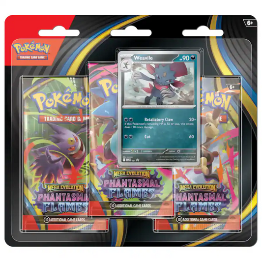 Phantasmal Flames 3-Pack Blister Pokémon TCG