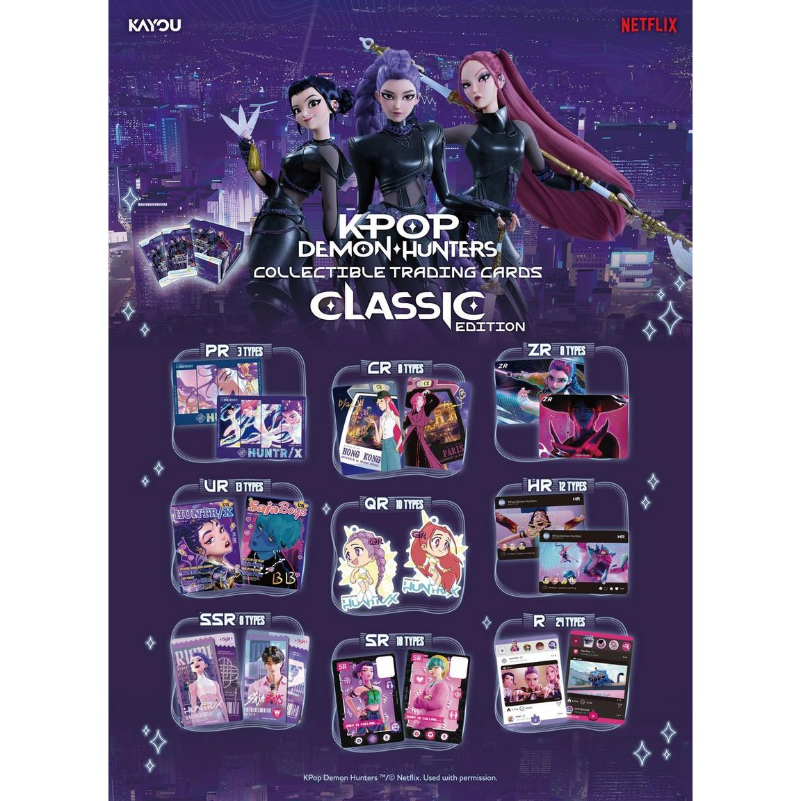 KPop Demon Hunters: Collectible Cards Classic Edition 10-Pack Collector Box