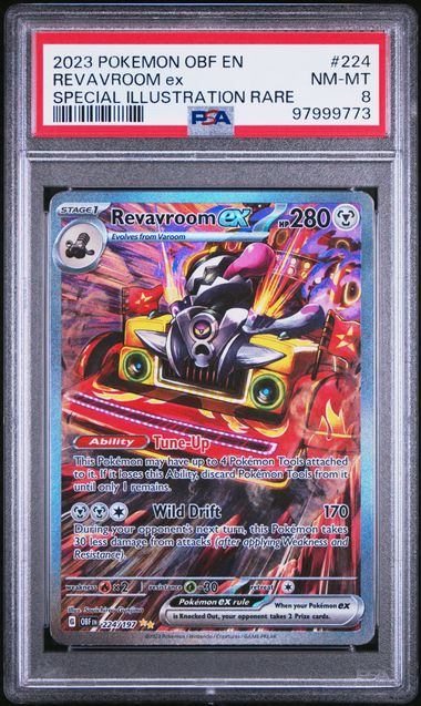 Revavroom ex 224/197 SIR - Obsidian Flames - PSA NM-MT 8