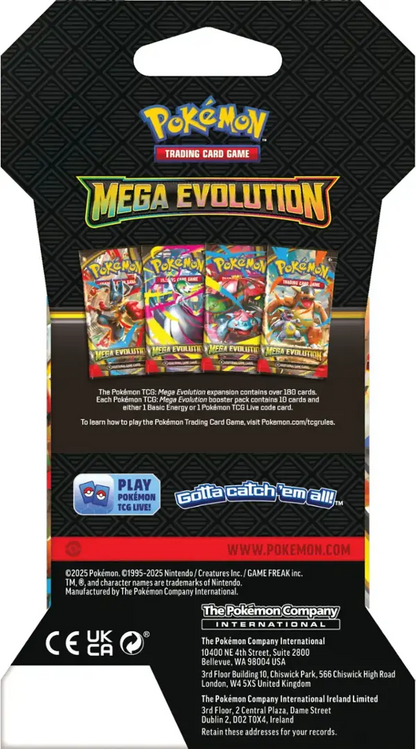 Mega Evolution Sleeved Booster Pack Pokémon TCG (LIMIT 8 PER CUSTOMER)