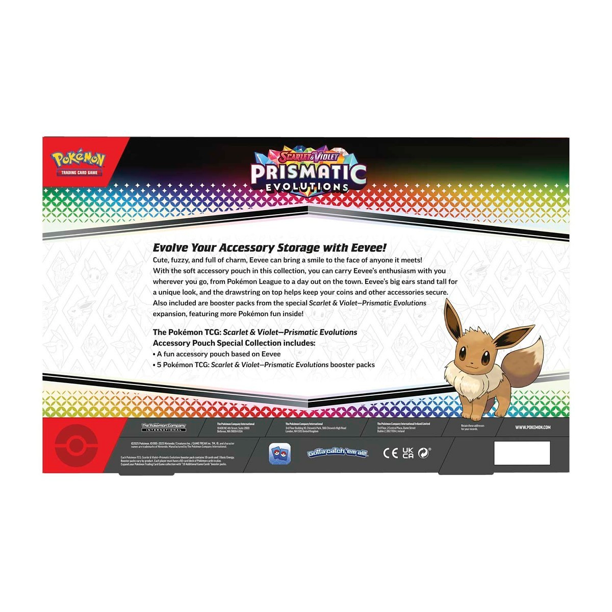 Prismatic Evolutions Accessory Pouch Special Collection Pokémon TCG