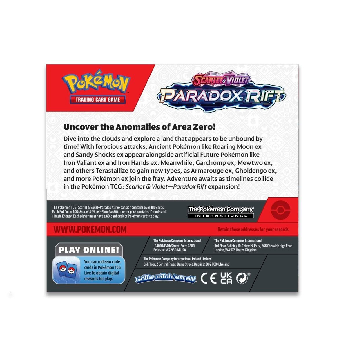 Paradox Rift Booster Display Box Pokémon TCG Scarlet & Violet