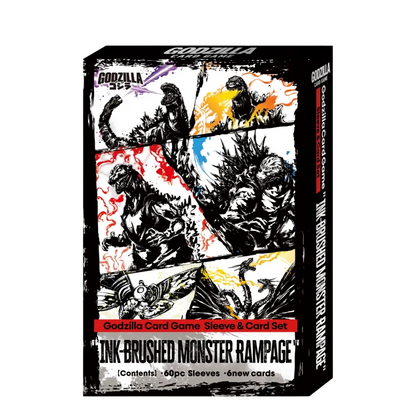 Godzilla Card Game: Ink-Brushed Monster Rampage Sleeve & Card Set