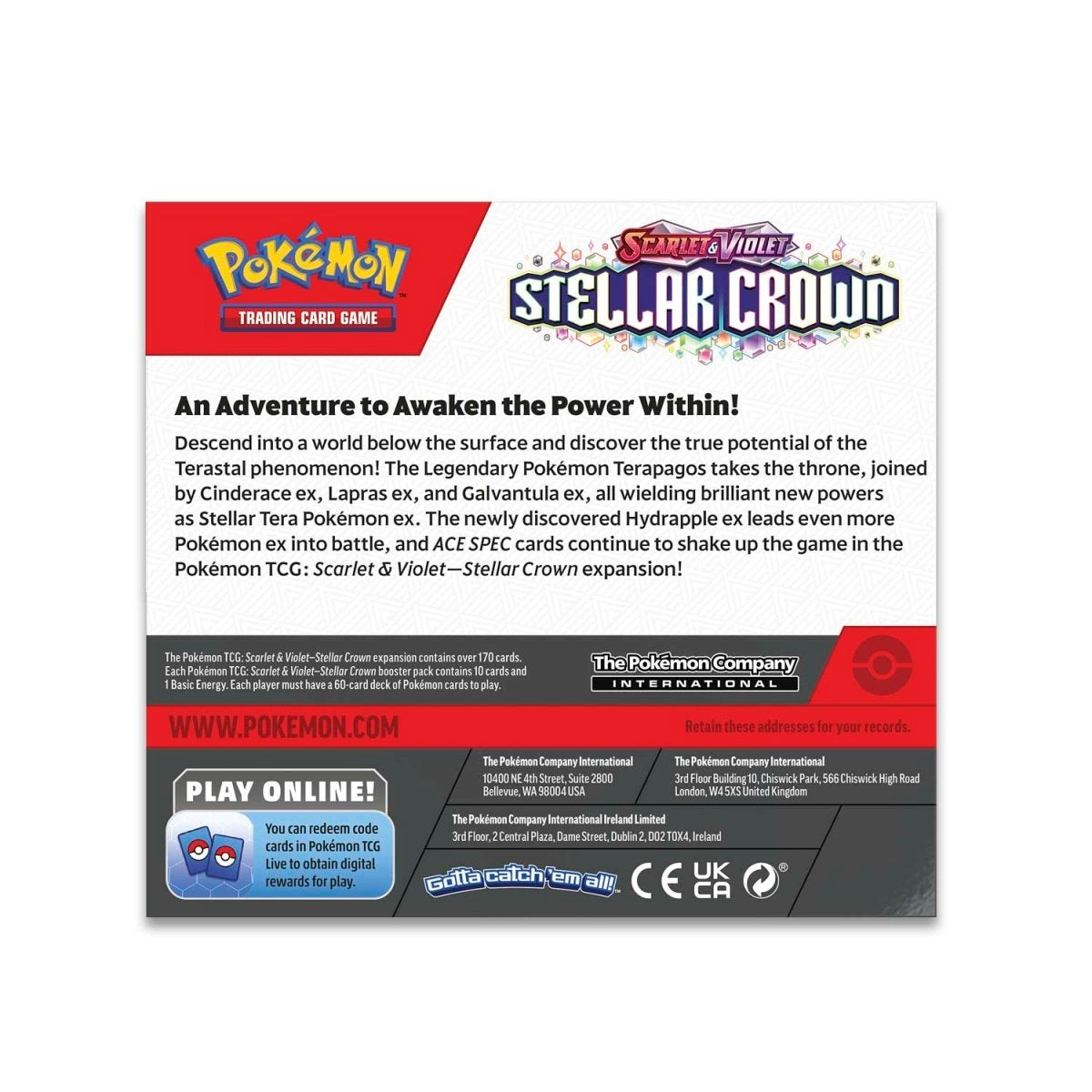 Stellar Crown Booster Display Box Pokémon TCG Scarlet & Violet